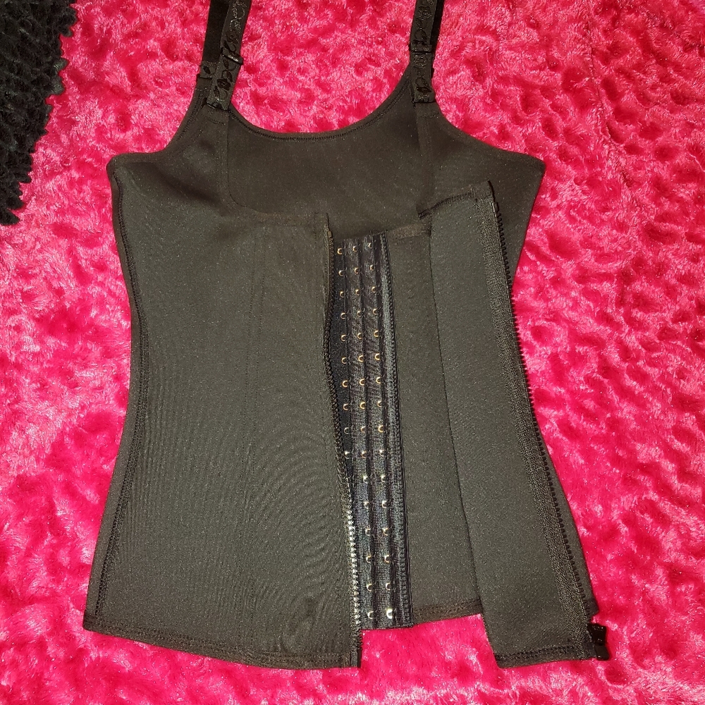 Maternity support belt, waist trainer shaper,black, M size
